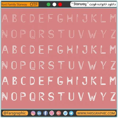 خانواده فونت Starway