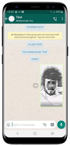 آموزش ساخت GIF با Whatsapp