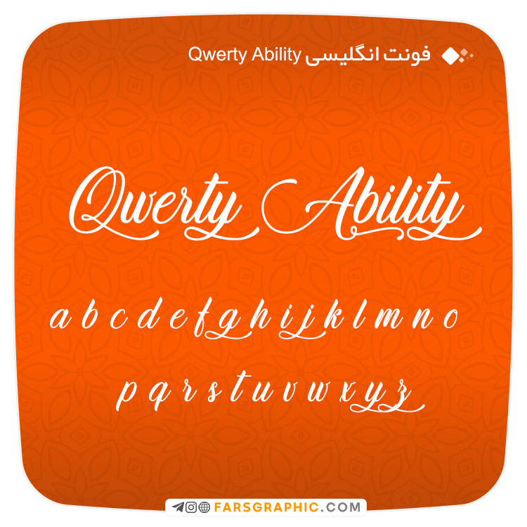 فونت انگلیسی Qwerty Ability