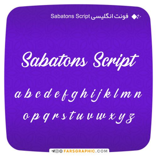 فونت انگلیسی Sabatons Script