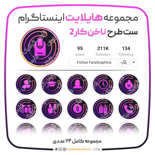 مجموعه کاور هایلایت ناخن کار 2