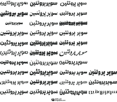 80 وکتور تایپوگرافی سوپر پروتئین