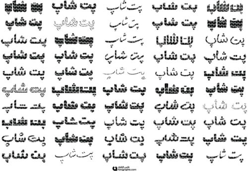80 وکتور تایپوگرافی پت شاپ